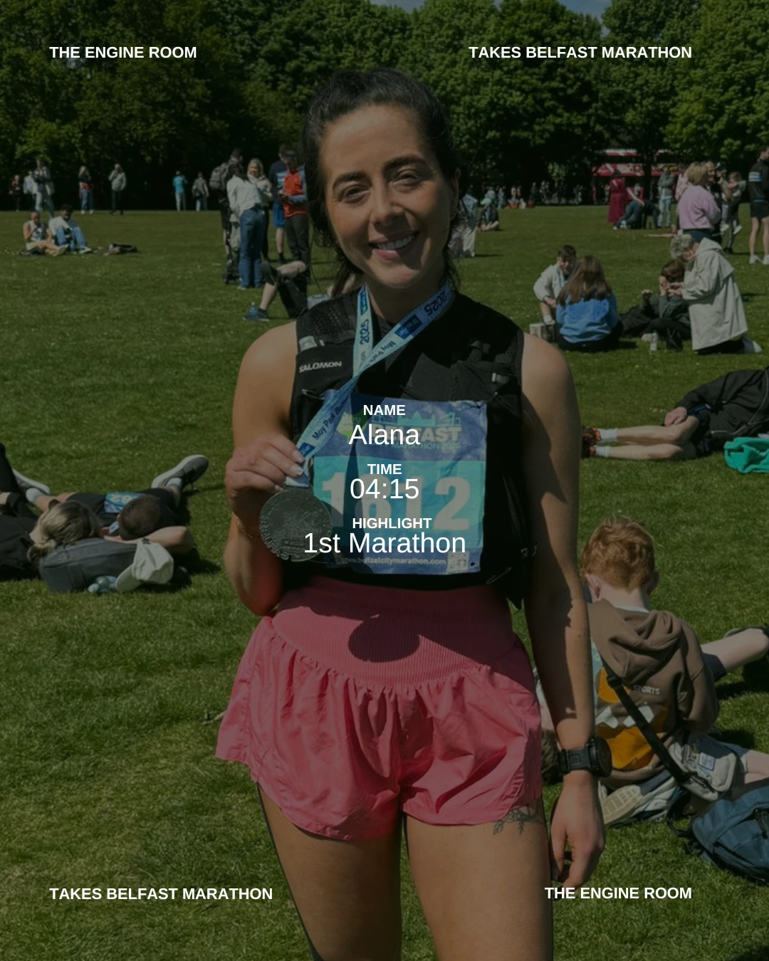 Alana completed Belfast Marathon