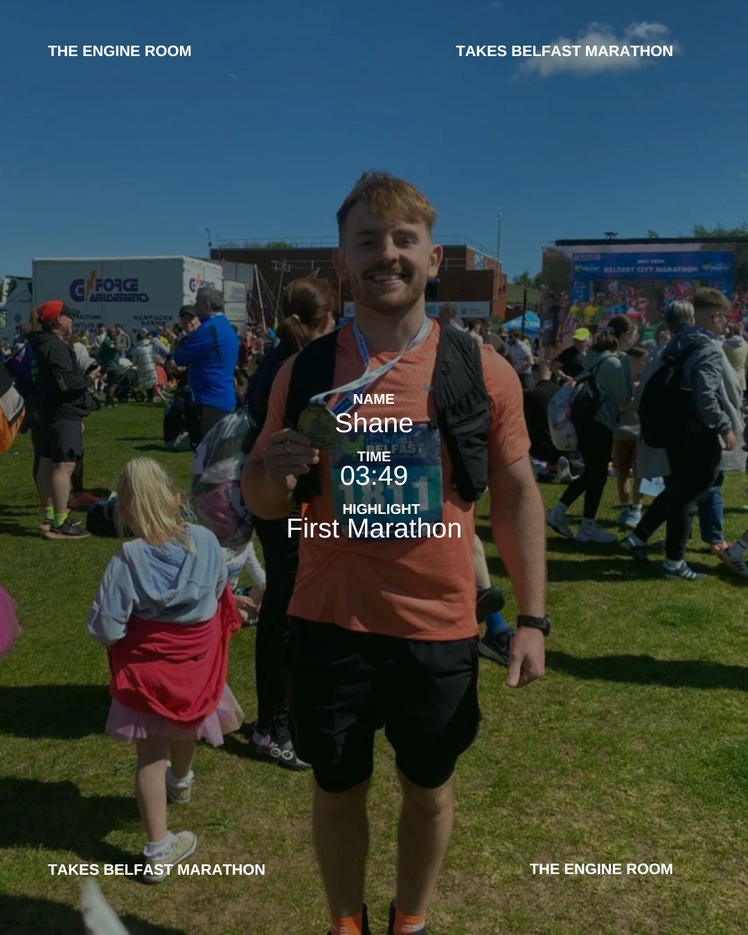 Shane completed Belfast Marathon