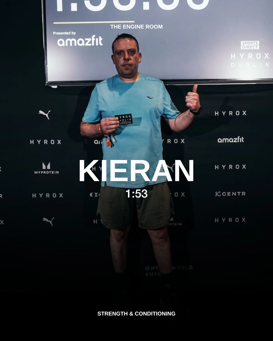 Kieron completed Dublin hyrox